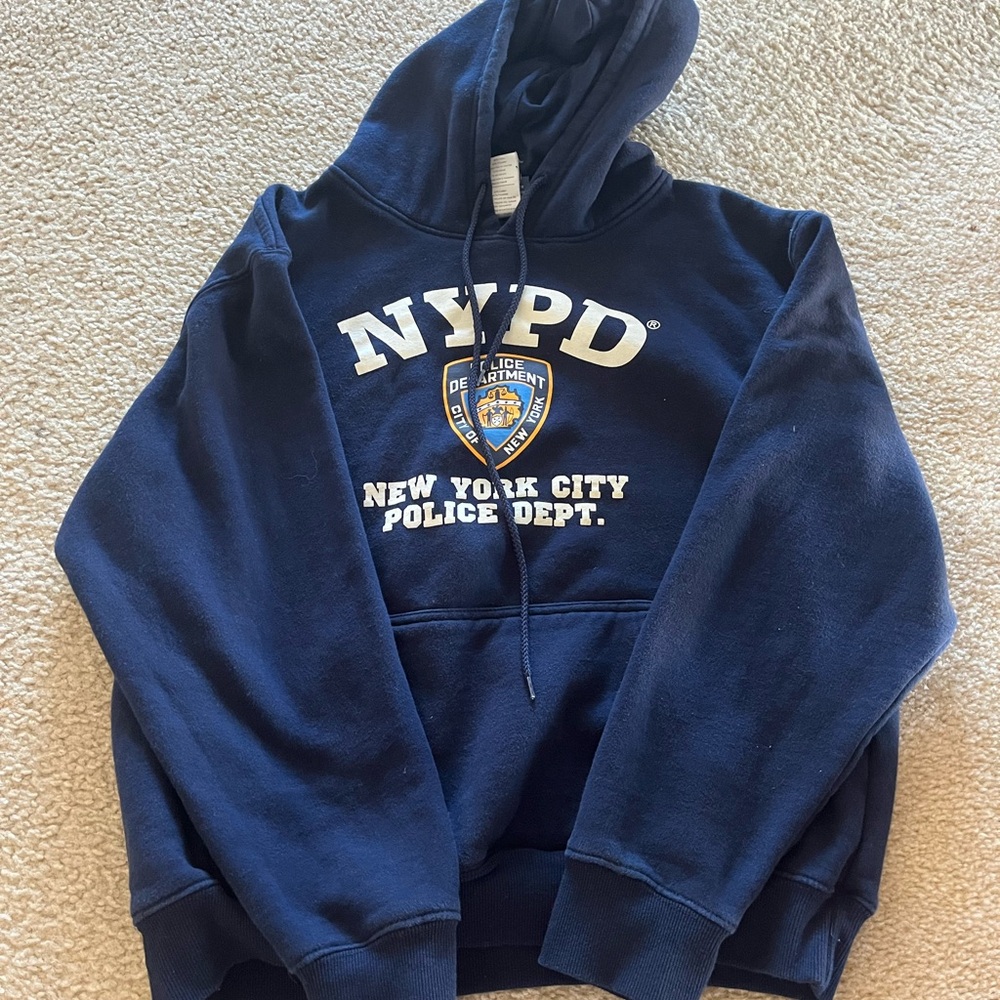 Navy blue NYPD hoodie
